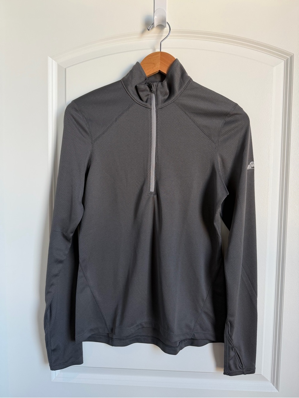 EMS Women’s Techwick Dark Gray Quarter‑Zip Lightweight Pullover